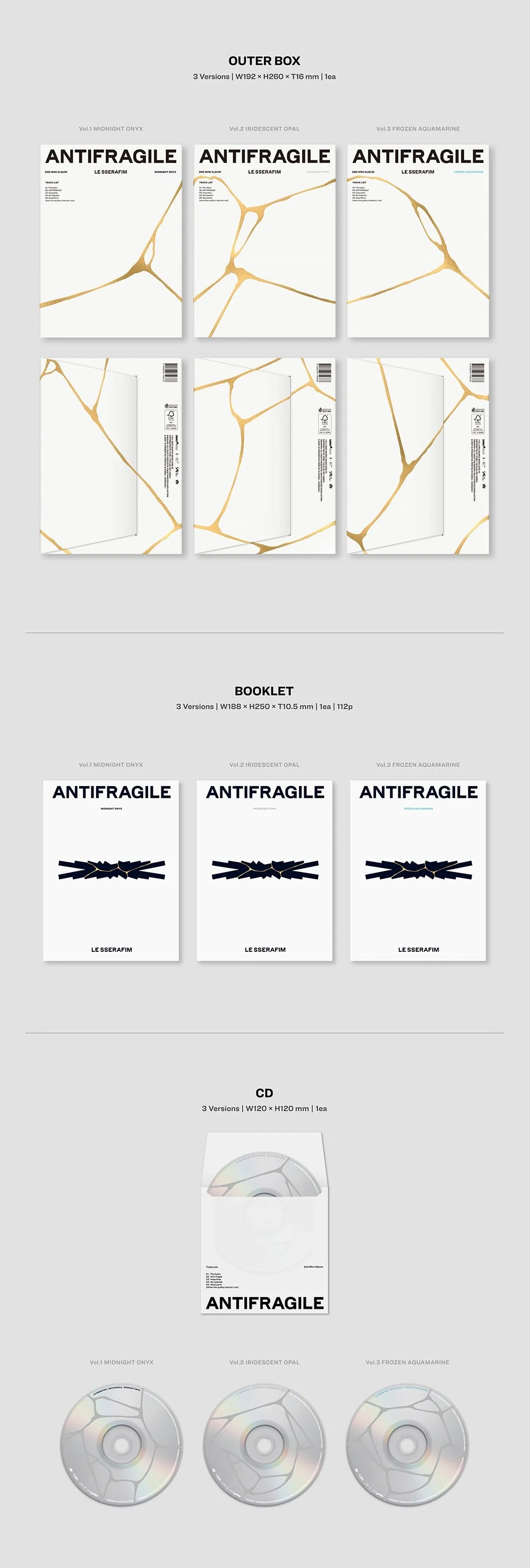 LE SSERAFIM - ANTIFRAGILE 2ND MINI ALBUM