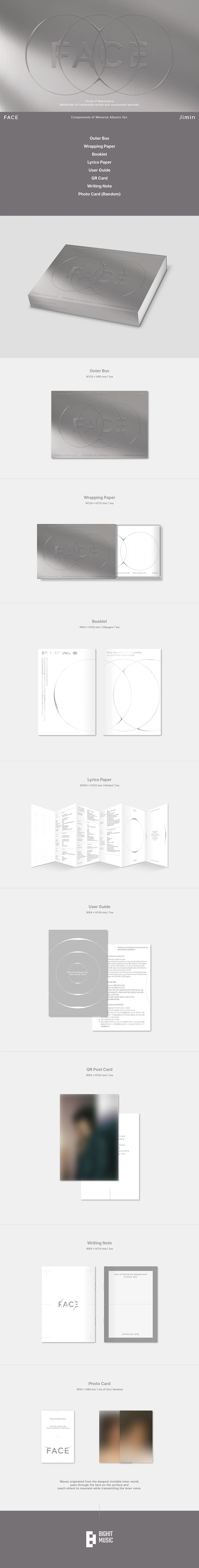 BTS JIMIN - FACE 1ST SOLO ALBUM