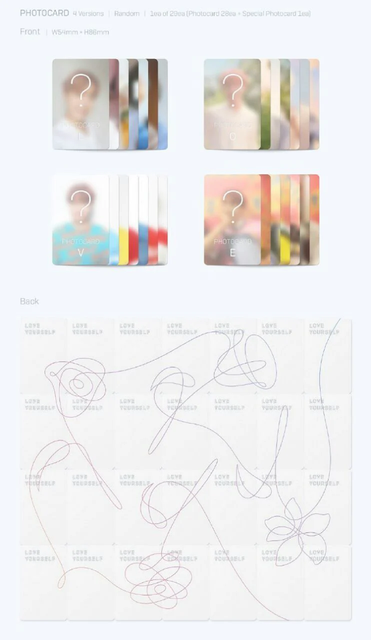 BTS - 5TH MINI MINI ALBUM LOVE YOURSELF 承 HER COLLECTION