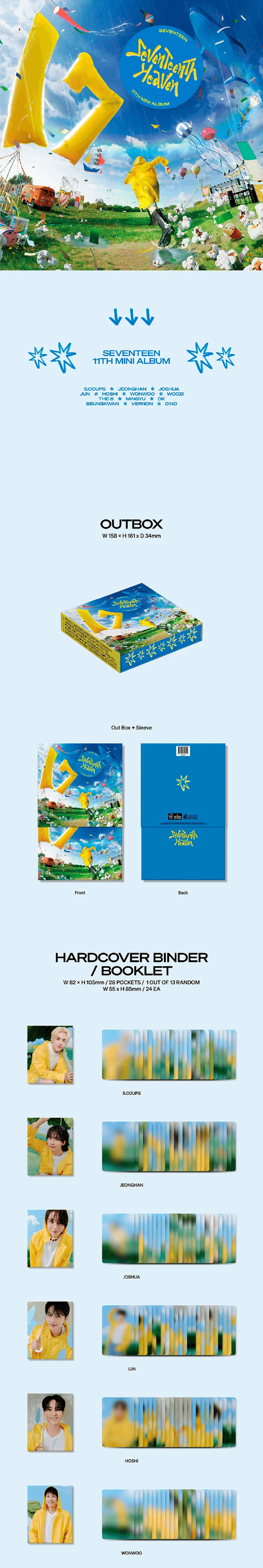 SEVENTEEN - SEVENTEENTH HEAVEN 11TH MINI ALBUM CARAT VER. YOUTUBE GIFT VER