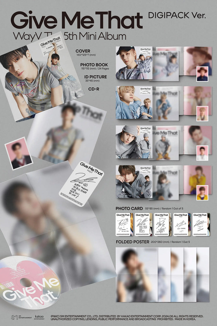 wayv give me that digipack contents