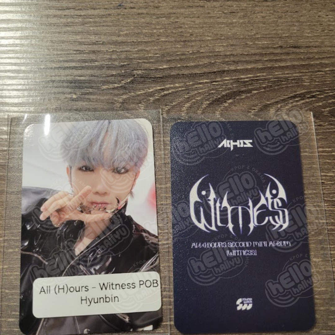 ALL (H)OURS - WITNESS - PREORDER BENEFIT PHOTOCARD