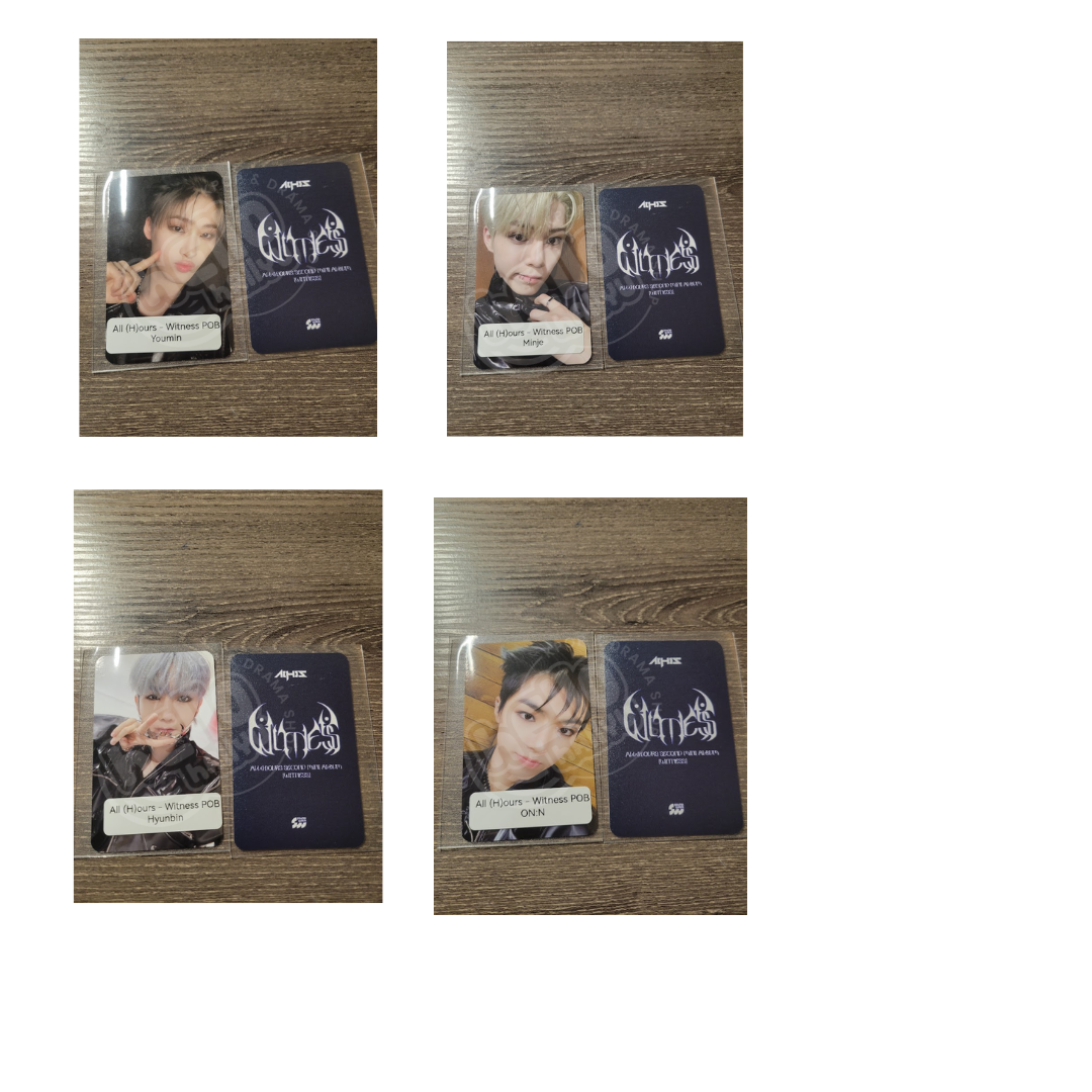 ALL (H)OURS - WITNESS - PREORDER BENEFIT PHOTOCARD – Hello Hallyu ALL (H)OURS - WITNESS - PREORDER BENEFIT PHOTOCARD – Hello Hallyu