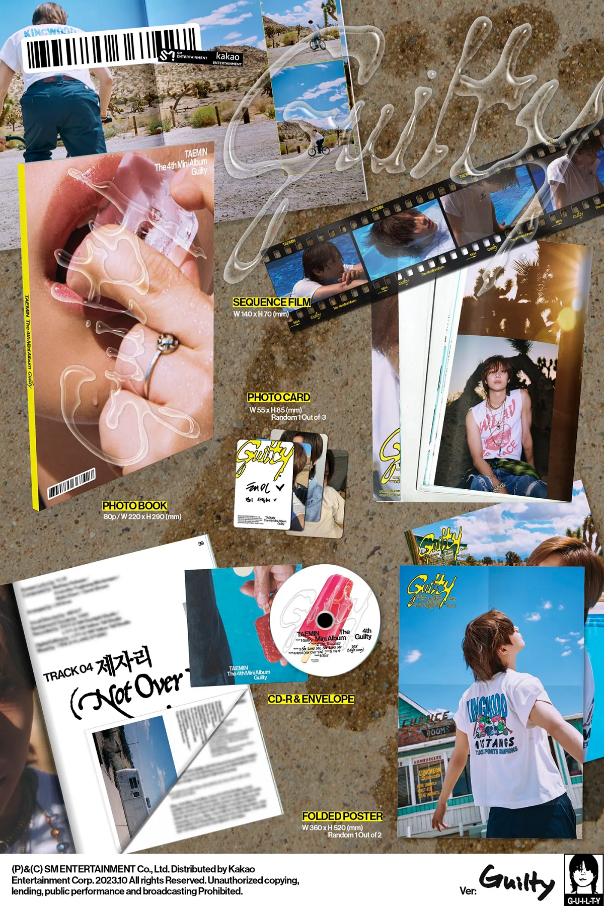 Taemin 4th Mini Album - Guilty (Photobook Ver.) guilty ver contents