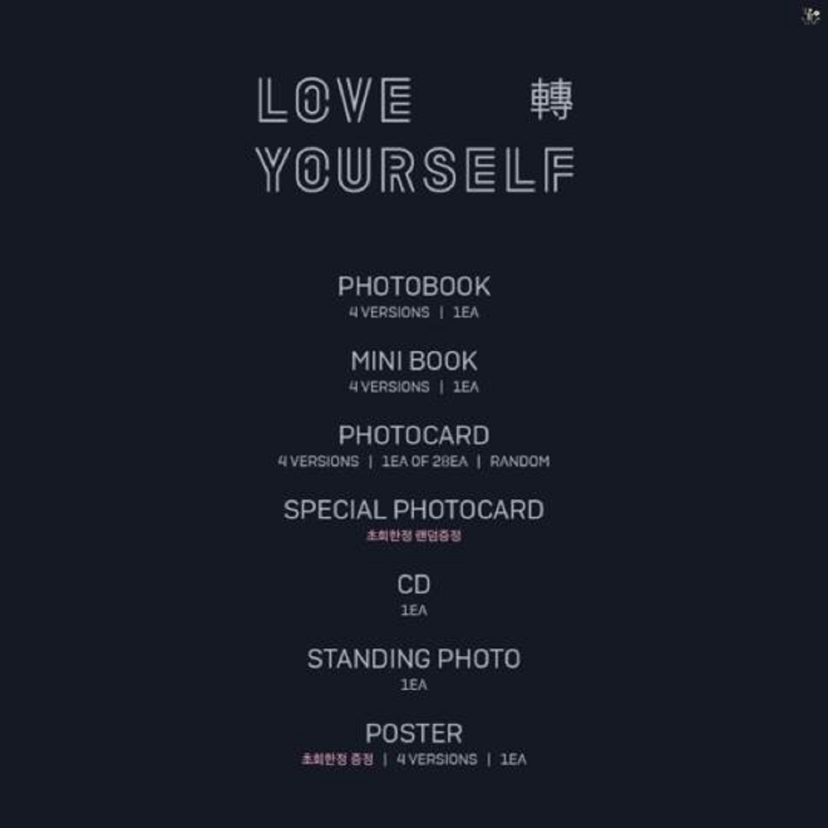 BTS - 3RD FULL ALBUM LOVE YOURSELF 轉 TEAR - Hello Hallyu Kpop