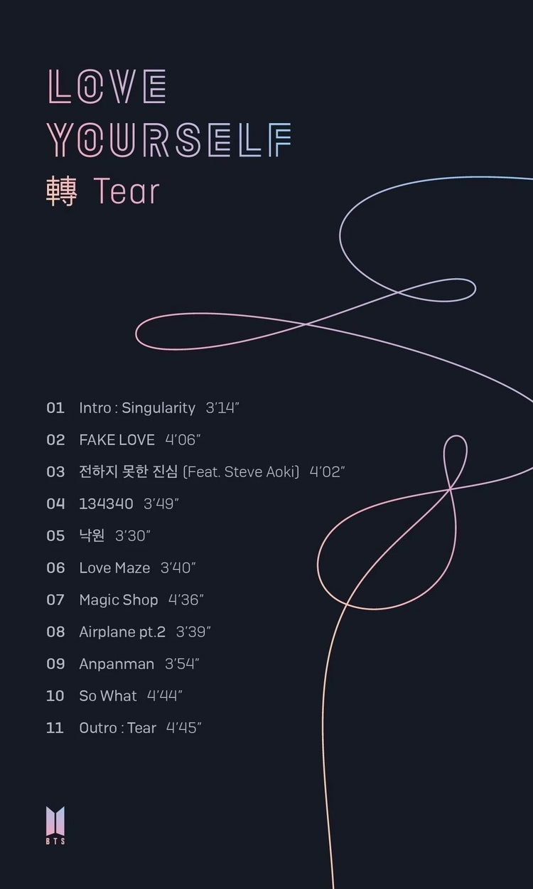 BTS - 3RD FULL ALBUM LOVE YOURSELF 轉 TEAR - Hello Hallyu Kpop & Drama Shop - Online Store