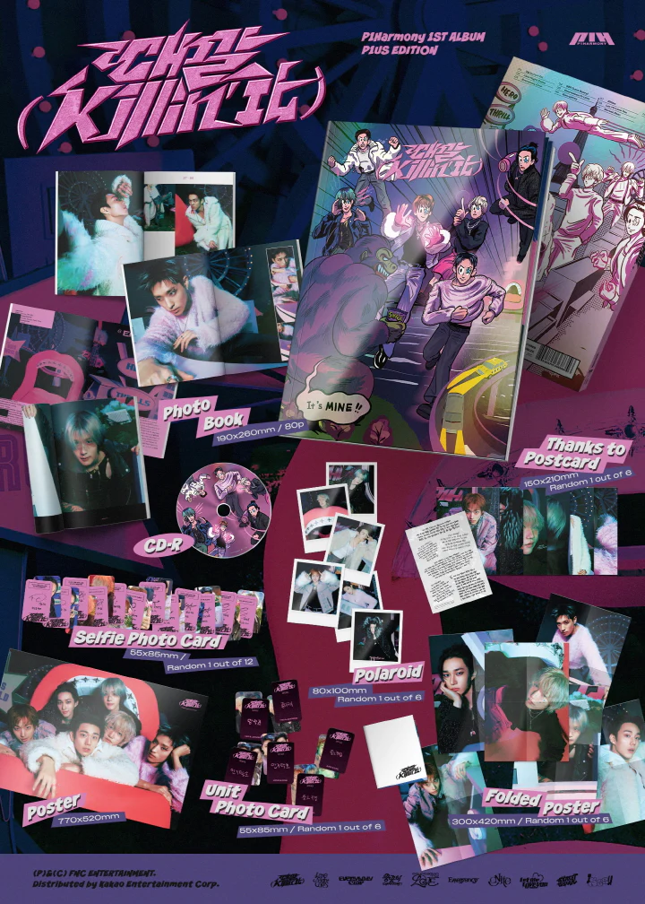 P1HARMONY - [KILLIN' IT / 때깔] 1st Regular Album P1US EDITION Version