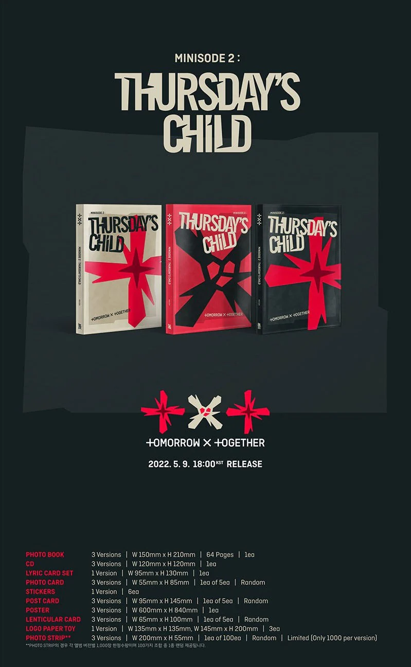 TXT - 4TH MINI ALBUM MINISODE 2 THURSDAY'S CHILD – Hello Hallyu