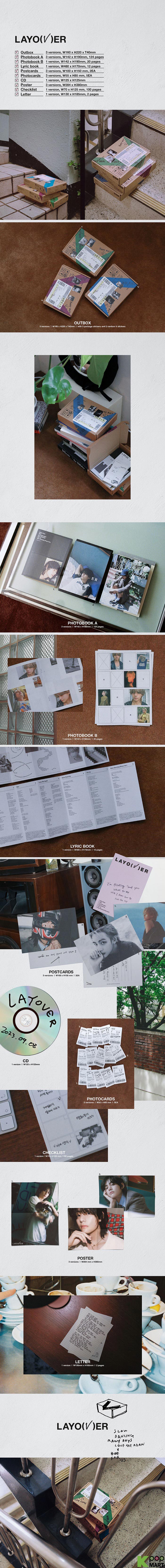 V - [WEVERSE POB] V (BTS) - 'Layover' (Set)