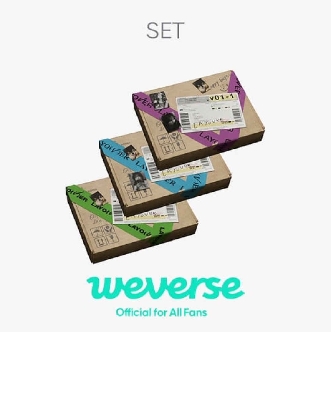 V - [WEVERSE POB] V (BTS) - 'Layover' (Set)