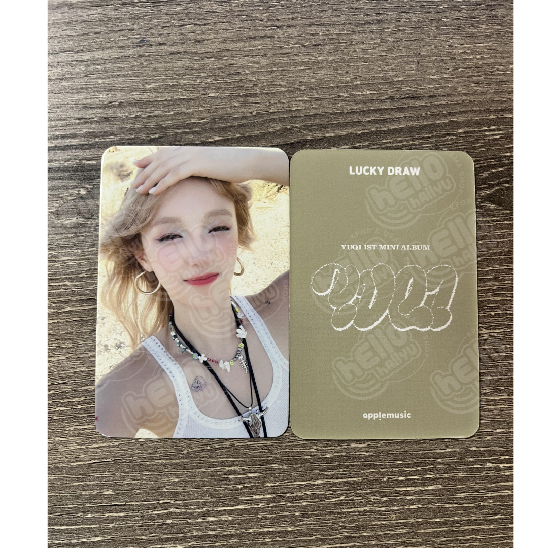 (G)I-DLE solo YUQI ウギ applemusic ヨントン 6枚 G)I-DLE solo YUQI ウギ applemusic ヨントン 6枚 - メルカリ｜K
