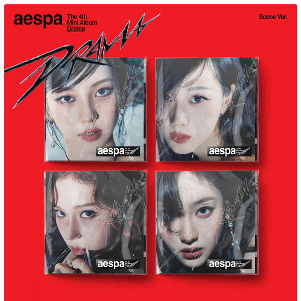 aespa drama 一直娱 yizhiyu 4.0 中華 特典　4枚コンプ aespa-the4thminialbum-drama-