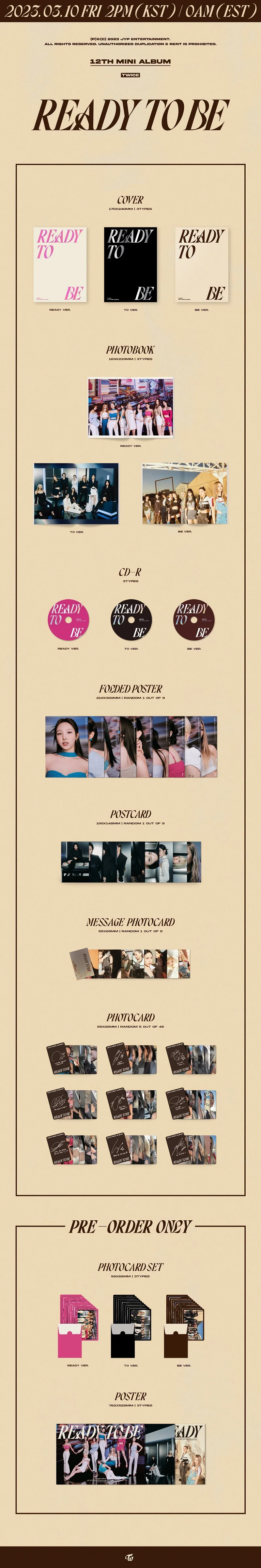 TWICE - 12th Mini album [READY TO BE]