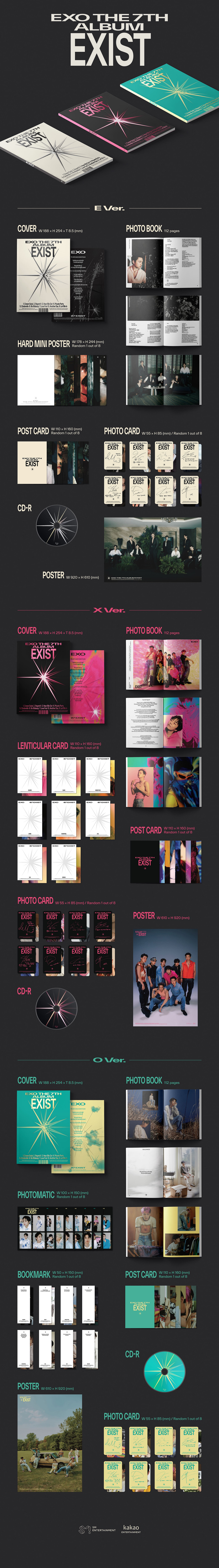EXO - EXIST ALBUM CONTENTS