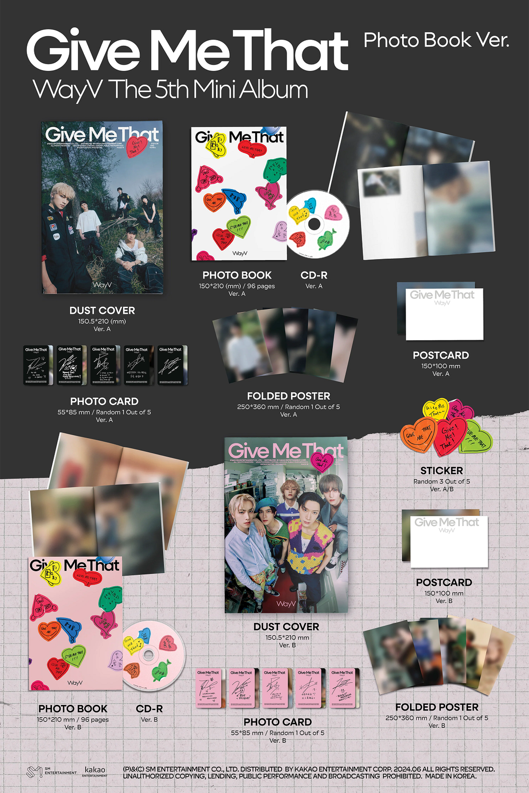 WAYV - GIVE ME THAT 5TH MINI ALBUM PHOTO BOOK