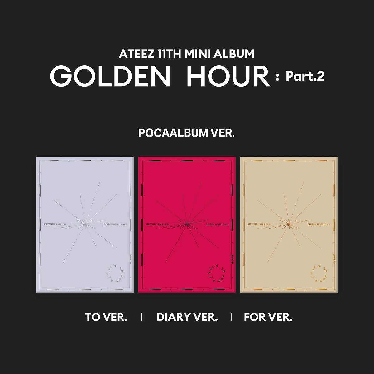 ATEEZ - 11th Mini Album [GOLDEN HOUR : Part.2] (POCA Ver