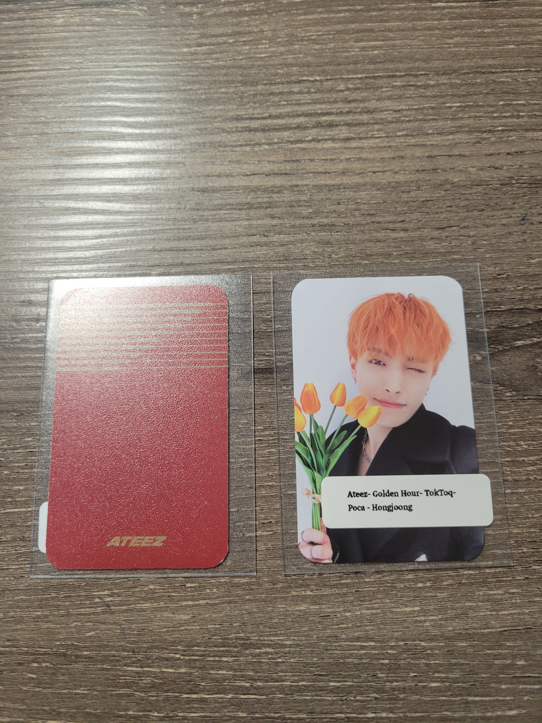 Ateez "GOLDEN HOUR : Part.1" - Official POB Photocard [Poca Ver.] - Flowers version