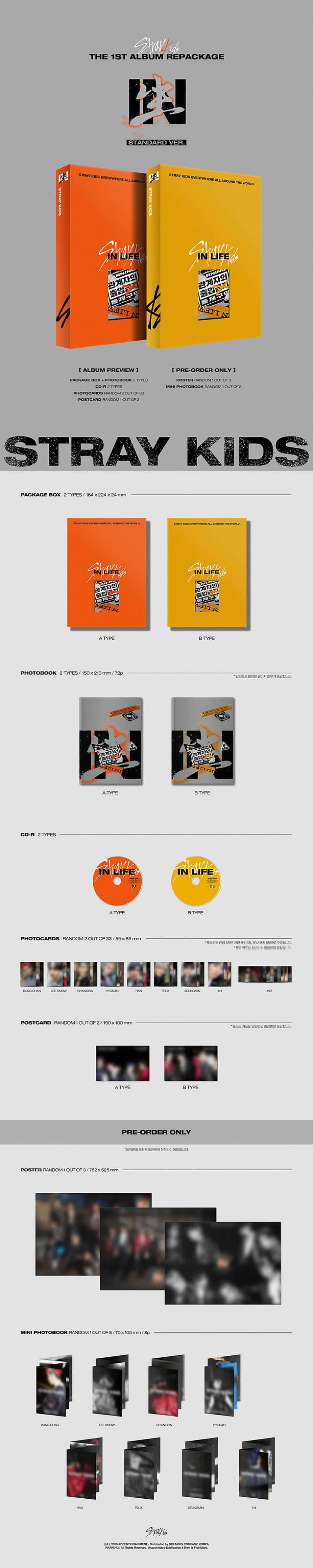 STRAY KIDS - The 1st full album [In Life]
