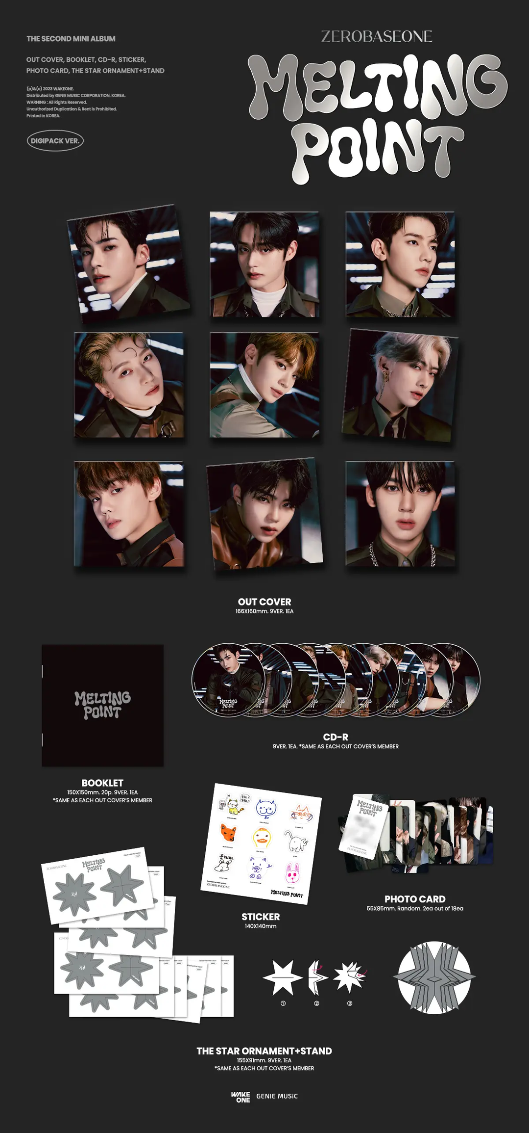 ZEROBASEONE 2nd Mini Album [MELTING POINT] (DIGIPACK ver.)