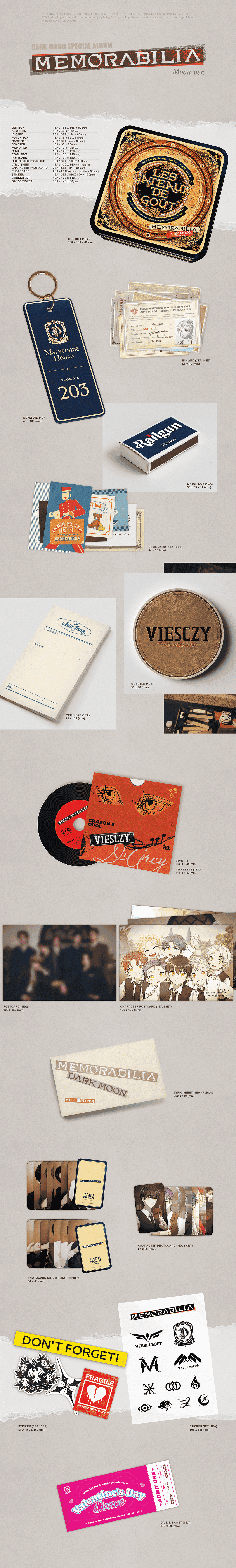 ENHYPEN DARK MOON SPECIAL ALBUM - MEMORABILIA (Moon Ver.)