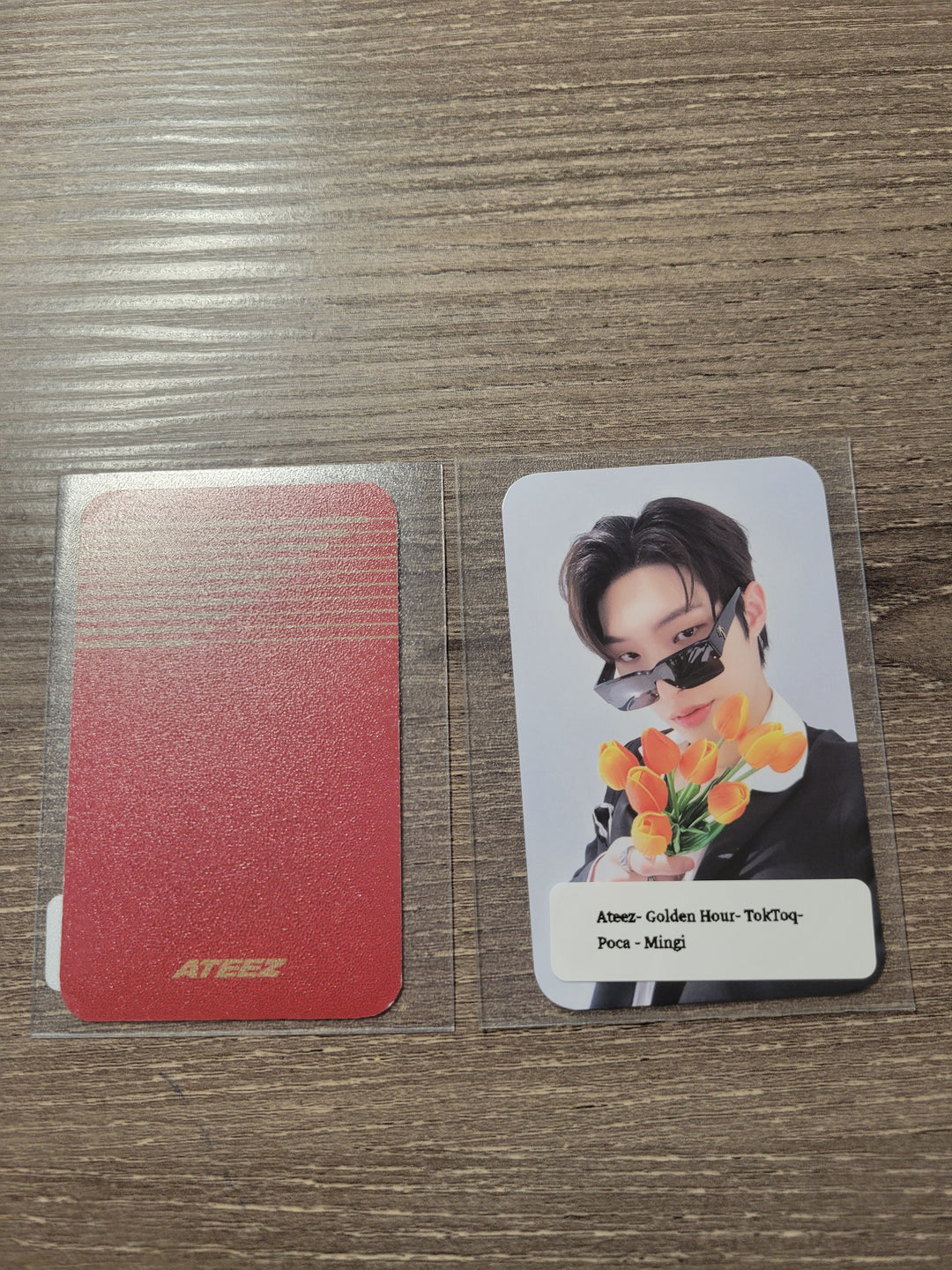Ateez "GOLDEN HOUR : Part.1" - Official POB Photocard [Poca Ver.] - Flowers version
