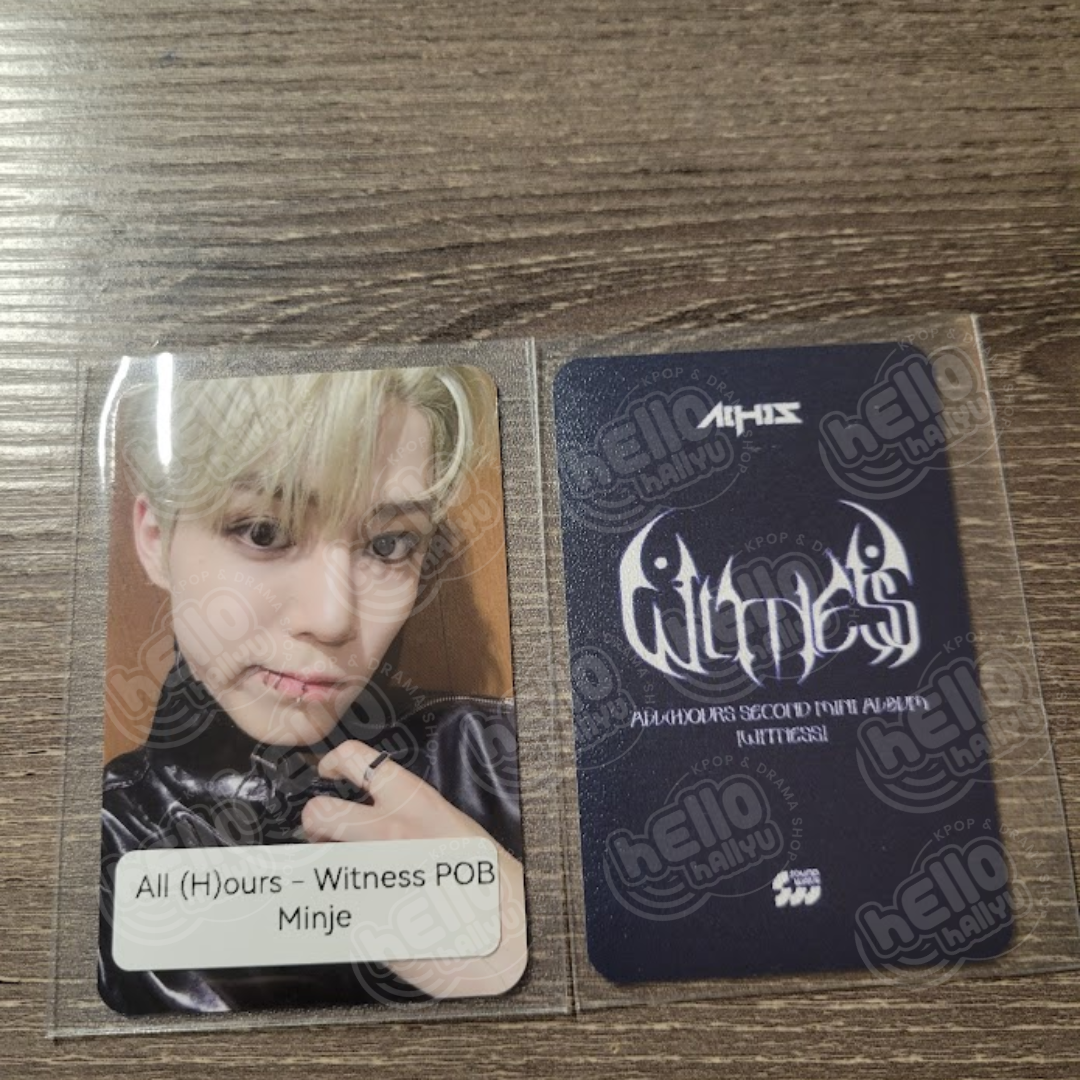 ALL (H)OURS - WITNESS - PREORDER BENEFIT PHOTOCARD
