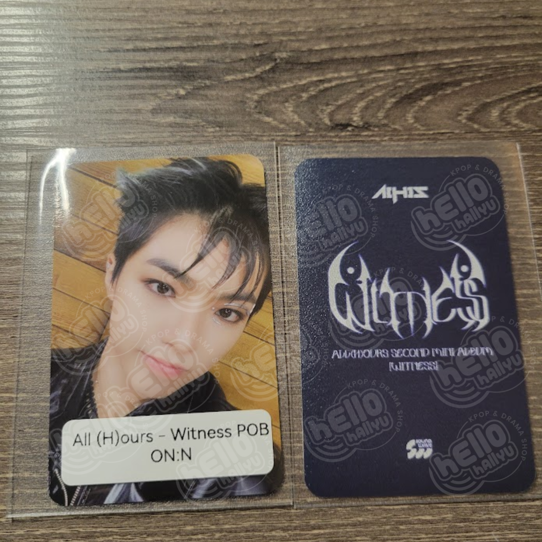 ALL (H)OURS - WITNESS - PREORDER BENEFIT PHOTOCARD – Hello Hallyu ALL (H)OURS - WITNESS - PREORDER BENEFIT PHOTOCARD – Hello Hallyu