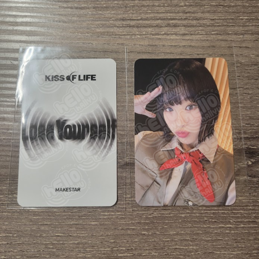 Kiss of Life "Lose Yourself" - OFFICIAL MAKESTAR PRE-ORDER BENEFIT CARD -SAFARI
