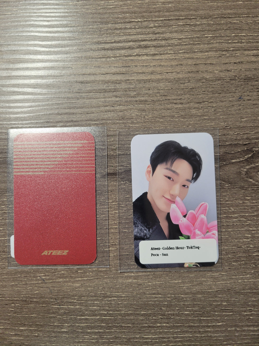Ateez "GOLDEN HOUR : Part.1" - Official POB Photocard [Poca Ver.] - Flowers version