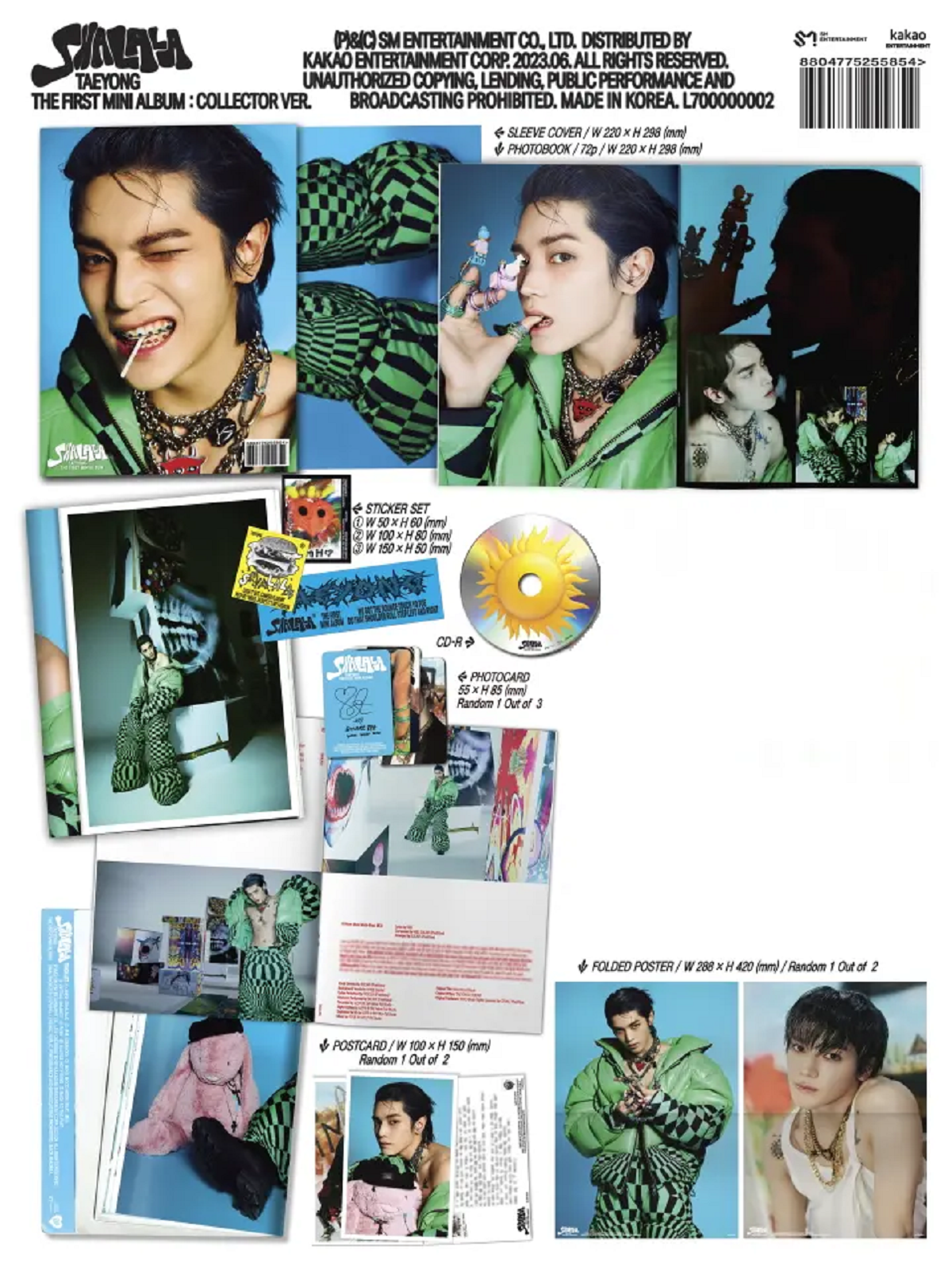 [TAEYONG (NCT)] 1st Mini Album [SHALALA] (Collector Ver.) contents