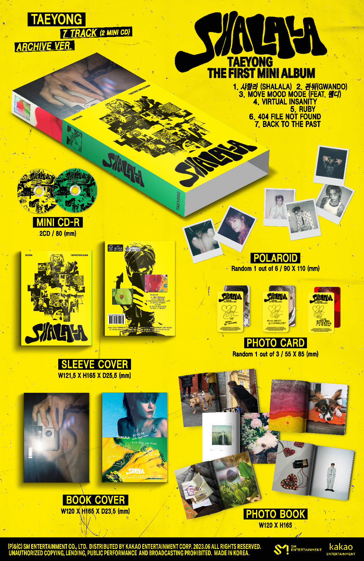 [TAEYONG (NCT)] 1st Mini Album [SHALALA] (Archive ver.) contents