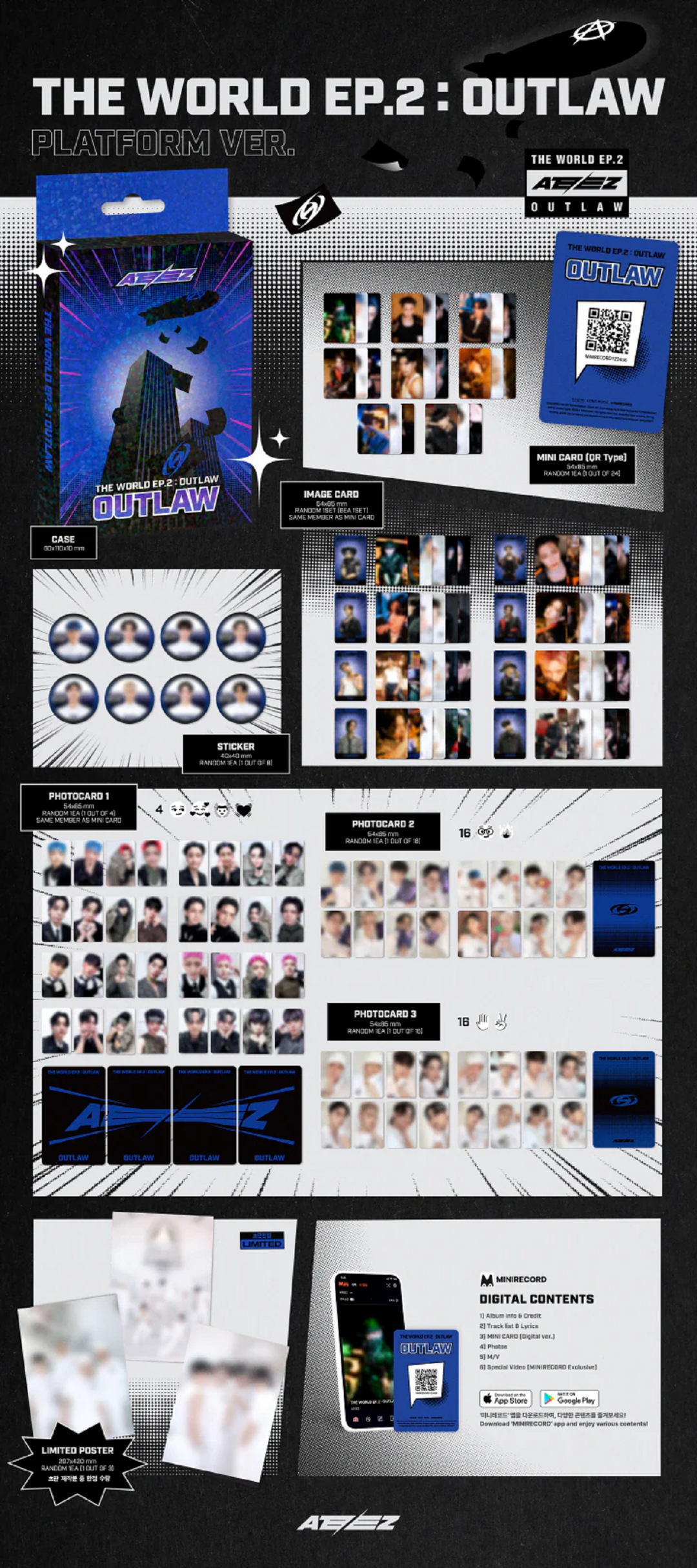 ATEEZ - [THE WORLD EP.2 : OUTLAW] PLATFORM Album