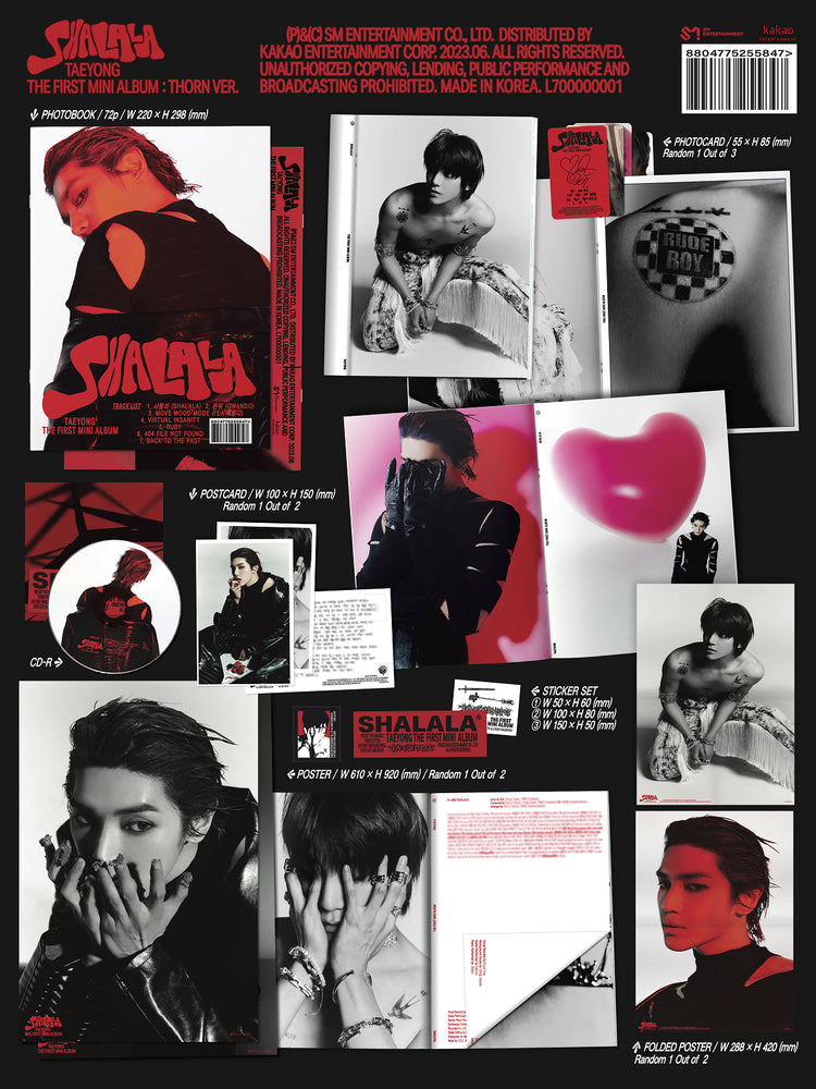 TAEYONG (NCT) 1st Mini Album [SHALALA] (Thorn Ver. contents